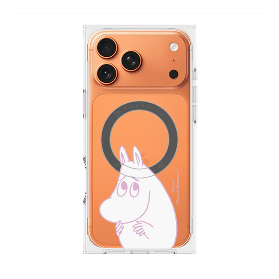 プレミアムスクエアケース with MagSafe［ MOOMIN - Fearful face ］