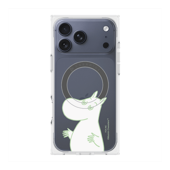プレミアムスクエアケース with MagSafe［ MOOMIN - Sparkling face ］