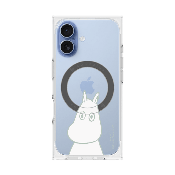プレミアムスクエアケース with MagSafe［ MOOMIN - Troubled face ］