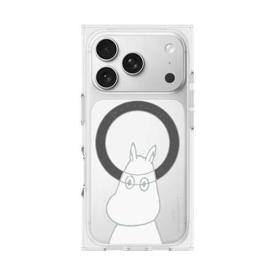 プレミアムスクエアケース with MagSafe［ MOOMIN - Troubled face ］