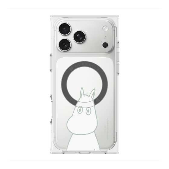 プレミアムスクエアケース with MagSafe［ MOOMIN - Troubled face ］