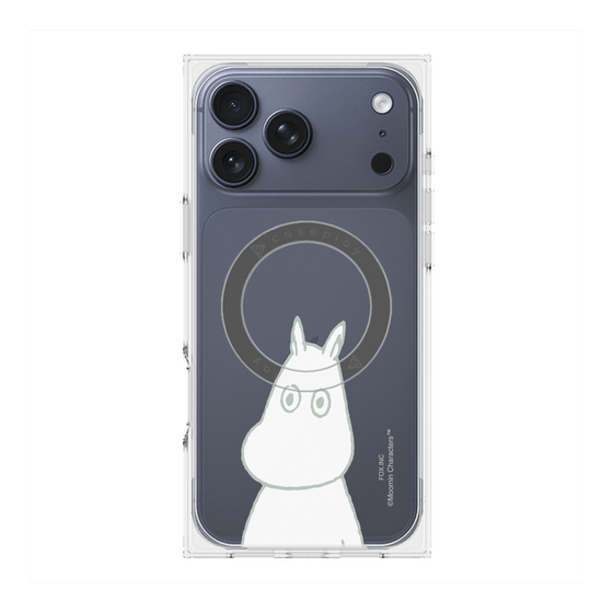 プレミアムスクエアケース with MagSafe［ MOOMIN - Troubled face ］