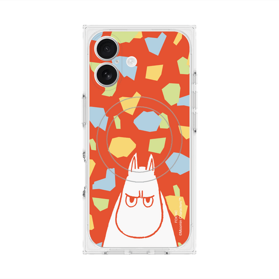プレミアムスクエアケース with MagSafe［ MOOMIN - Angry face - color ］