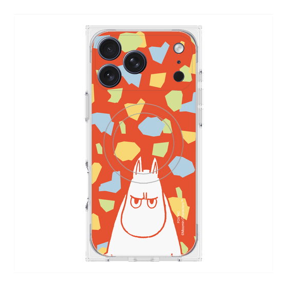 プレミアムスクエアケース with MagSafe［ MOOMIN - Angry face - color ］