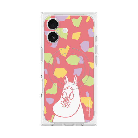 プレミアムスクエアケース with MagSafe［ MOOMIN - Blushing face - color ］