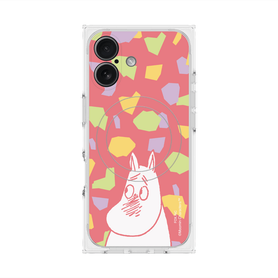 プレミアムスクエアケース with MagSafe［ MOOMIN - Blushing face - color ］