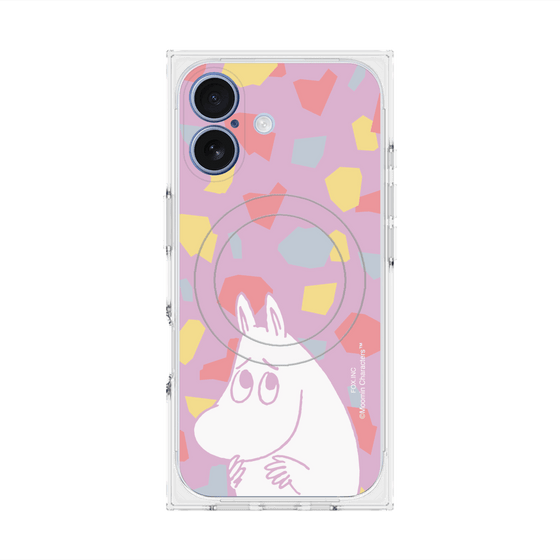 プレミアムスクエアケース with MagSafe［ MOOMIN - Fearful face - color ］