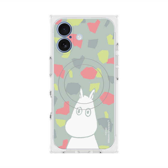プレミアムスクエアケース with MagSafe［ MOOMIN - Troubled face - color ］