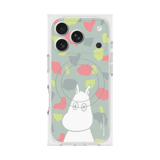 プレミアムスクエアケース with MagSafe［ MOOMIN - Troubled face - color ］