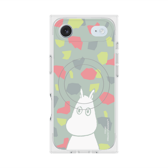 プレミアムスクエアケース with MagSafe［ MOOMIN - Troubled face - color ］