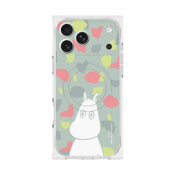 プレミアムスクエアケース with MagSafe［ MOOMIN - Troubled face - color ］