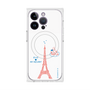 プレミアムスクエアケース with MagSafe［ ELLE×マイメロディ＆クロミ - ハートのタワー - ホワイト ］