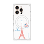 プレミアムスクエアケース with MagSafe［ ELLE×マイメロディ＆クロミ - ハートのタワー - ホワイト ］