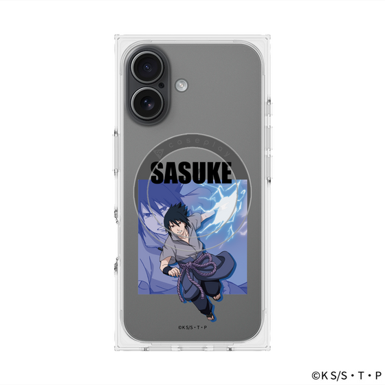 プレミアムスクエアケース with MagSafe［ NARUTO -ナルト- 疾風伝 - うちはサスケ ］