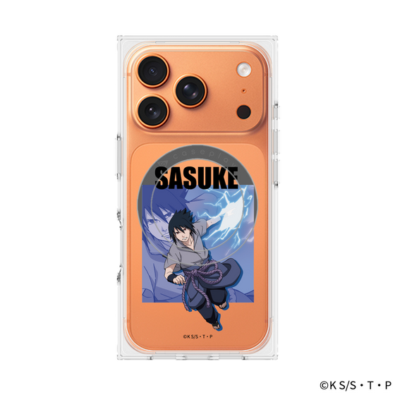 プレミアムスクエアケース with MagSafe［ NARUTO -ナルト- 疾風伝 - うちはサスケ ］