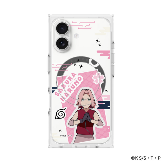プレミアムスクエアケース with MagSafe［ NARUTO-ナルト- 疾風伝 - ステッカー - 春野サクラ ］