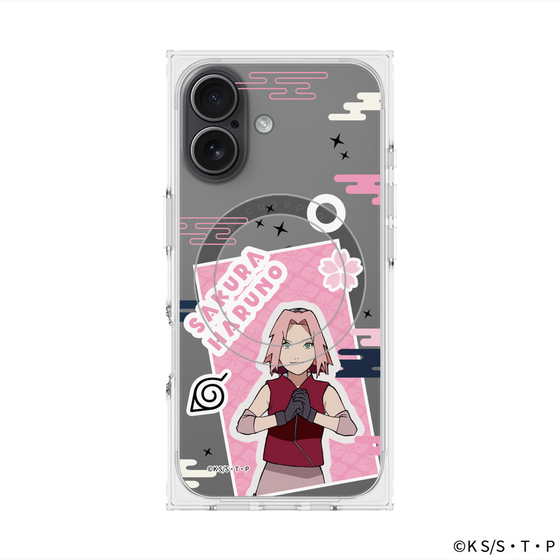 プレミアムスクエアケース with MagSafe［ NARUTO -ナルト- 疾風伝 - ステッカー - 春野サクラ ］