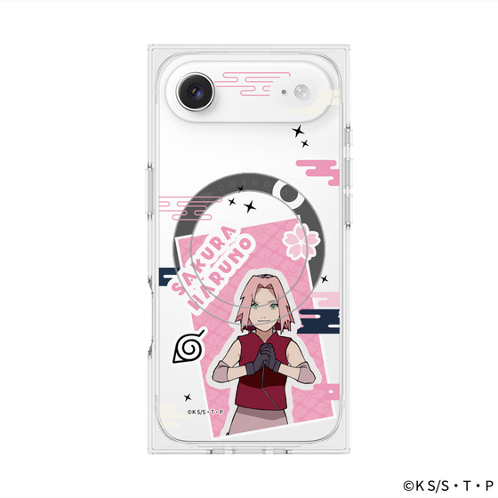 プレミアムスクエアケース with MagSafe［ NARUTO-ナルト- 疾風伝 - ステッカー - 春野サクラ ］