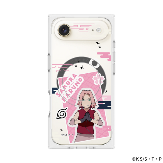 プレミアムスクエアケース with MagSafe［ NARUTO -ナルト- 疾風伝 - ステッカー - 春野サクラ ］