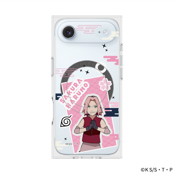 プレミアムスクエアケース with MagSafe［ NARUTO -ナルト- 疾風伝 - ステッカー - 春野サクラ ］