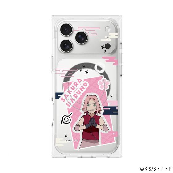 プレミアムスクエアケース with MagSafe［ NARUTO-ナルト- 疾風伝 - ステッカー - 春野サクラ ］