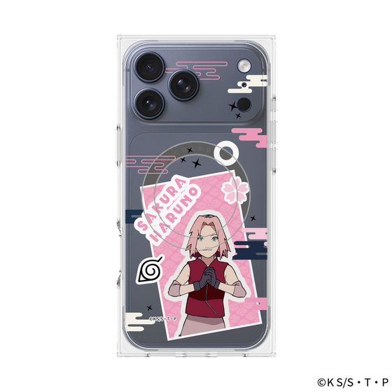 プレミアムスクエアケース with MagSafe［ NARUTO -ナルト- 疾風伝 - ステッカー - 春野サクラ ］