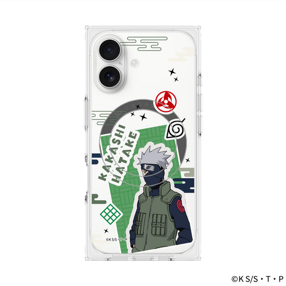 プレミアムスクエアケース with MagSafe［ NARUTO-ナルト- 疾風伝 - ステッカー - はたけカカシ ］