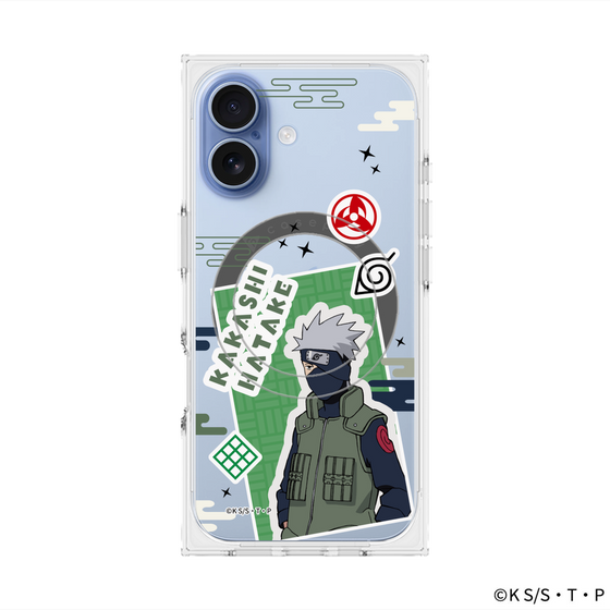 プレミアムスクエアケース with MagSafe［ NARUTO -ナルト- 疾風伝 - ステッカー - はたけカカシ ］