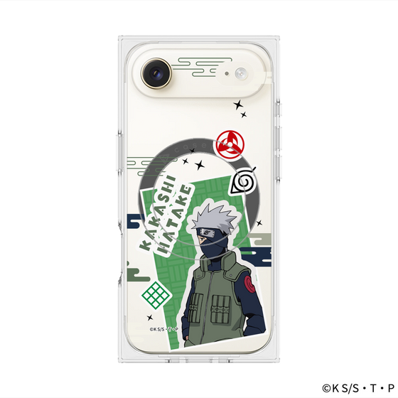 プレミアムスクエアケース with MagSafe［ NARUTO -ナルト- 疾風伝 - ステッカー - はたけカカシ ］