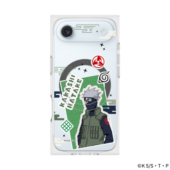 プレミアムスクエアケース with MagSafe［ NARUTO -ナルト- 疾風伝 - ステッカー - はたけカカシ ］