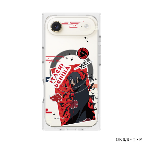 プレミアムスクエアケース with MagSafe［ NARUTO -ナルト- 疾風伝 - ステッカー - うちはイタチ ］