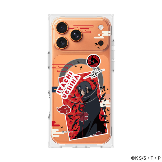 プレミアムスクエアケース with MagSafe［ NARUTO -ナルト- 疾風伝 - ステッカー - うちはイタチ ］