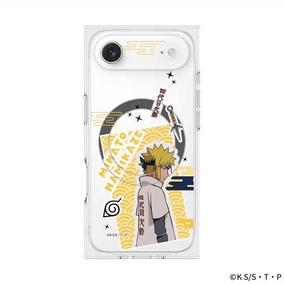 プレミアムスクエアケース with MagSafe［ NARUTO-ナルト- 疾風伝 - ステッカー - 波風ミナト ］