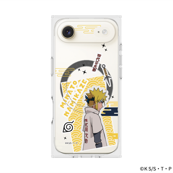 プレミアムスクエアケース with MagSafe［ NARUTO -ナルト- 疾風伝 - ステッカー - 波風ミナト ］