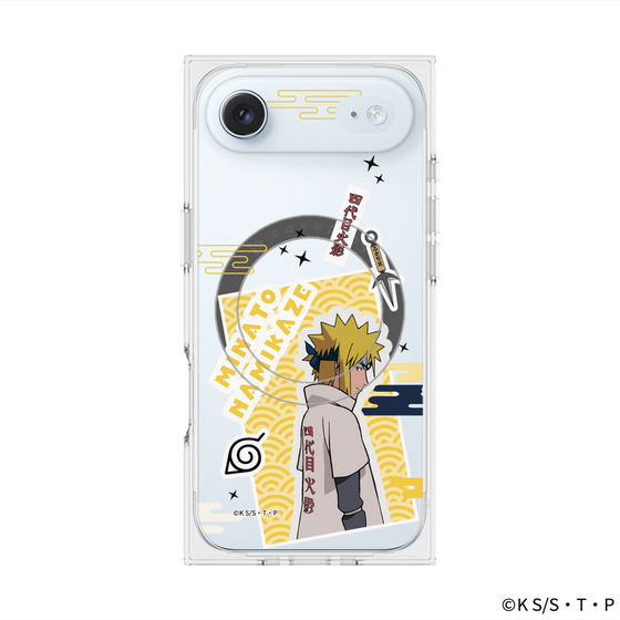 プレミアムスクエアケース with MagSafe［ NARUTO -ナルト- 疾風伝 - ステッカー - 波風ミナト ］