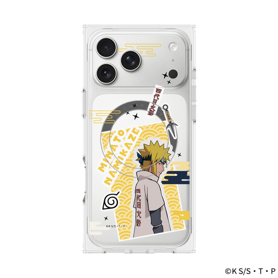 プレミアムスクエアケース with MagSafe［ NARUTO-ナルト- 疾風伝 - ステッカー - 波風ミナト ］