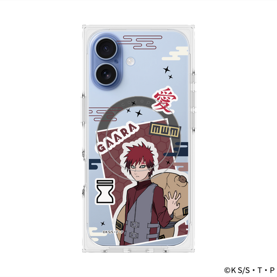 プレミアムスクエアケース with MagSafe［ NARUTO -ナルト- 疾風伝 - ステッカー - 我愛羅 ］