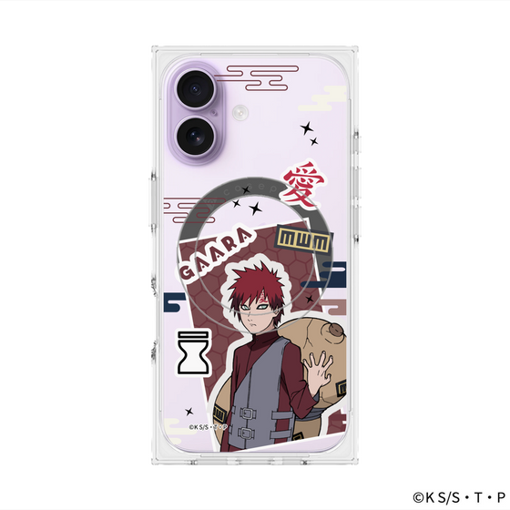 プレミアムスクエアケース with MagSafe［ NARUTO -ナルト- 疾風伝 - ステッカー - 我愛羅 ］