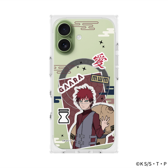 プレミアムスクエアケース with MagSafe［ NARUTO -ナルト- 疾風伝 - ステッカー - 我愛羅 ］