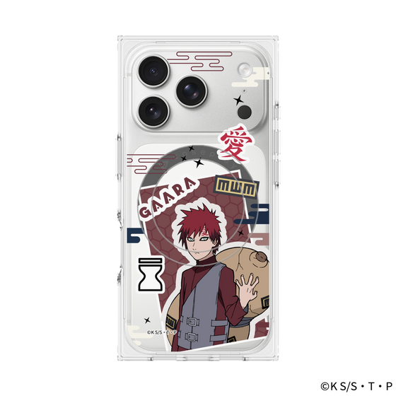 プレミアムスクエアケース with MagSafe［ NARUTO-ナルト- 疾風伝 - ステッカー - 我愛羅 ］