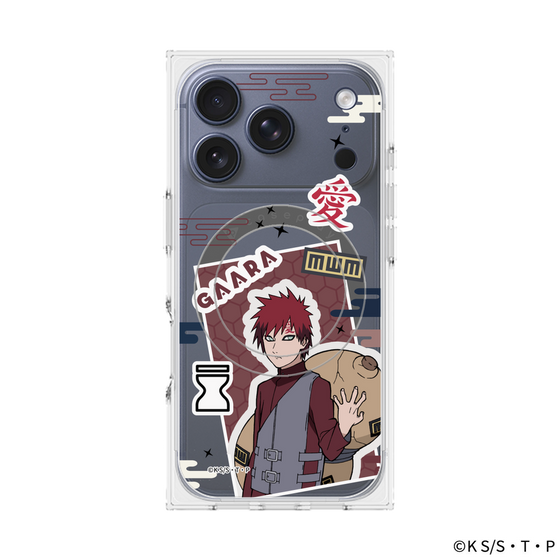 プレミアムスクエアケース with MagSafe［ NARUTO -ナルト- 疾風伝 - ステッカー - 我愛羅 ］