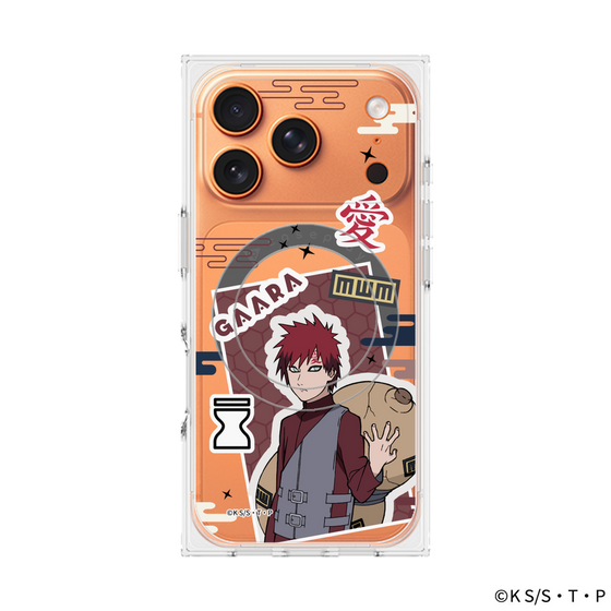プレミアムスクエアケース with MagSafe［ NARUTO -ナルト- 疾風伝 - ステッカー - 我愛羅 ］