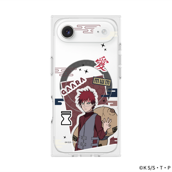 プレミアムスクエアケース with MagSafe［ NARUTO-ナルト- 疾風伝 - ステッカー - 我愛羅 ］