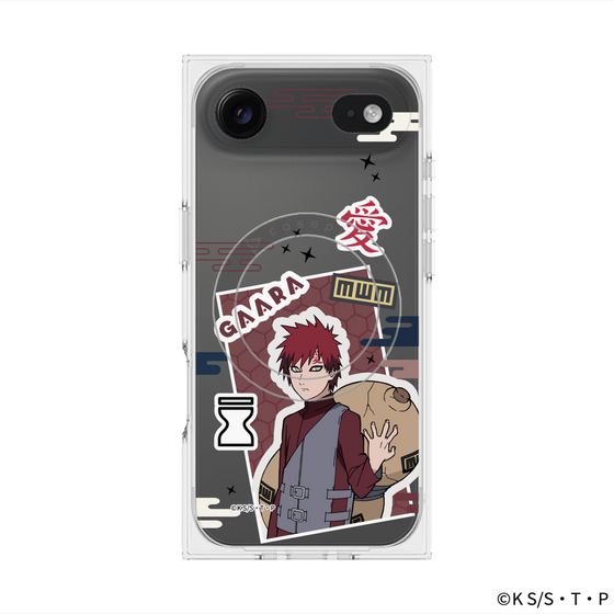 プレミアムスクエアケース with MagSafe［ NARUTO -ナルト- 疾風伝 - ステッカー - 我愛羅 ］