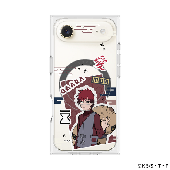 プレミアムスクエアケース with MagSafe［ NARUTO -ナルト- 疾風伝 - ステッカー - 我愛羅 ］