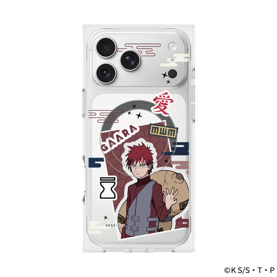 プレミアムスクエアケース with MagSafe［ NARUTO-ナルト- 疾風伝 - ステッカー - 我愛羅 ］