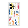 プレミアムスクエアケース with MagSafe［ ルーキーレーシング - カラフルロゴ - ホワイト ］