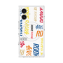 プレミアムスクエアケース with MagSafe［ ルーキーレーシング - カラフルロゴ - ホワイト ］