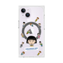 プレミアムスクエアケース with MagSafe［ ちびまる子ちゃん - まる子とお友達 - クリア ］