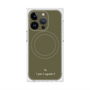 プレミアムスクエアケース with MagSafe［ 1PIU1UGUALE3 - ロゴ - グリーン ］